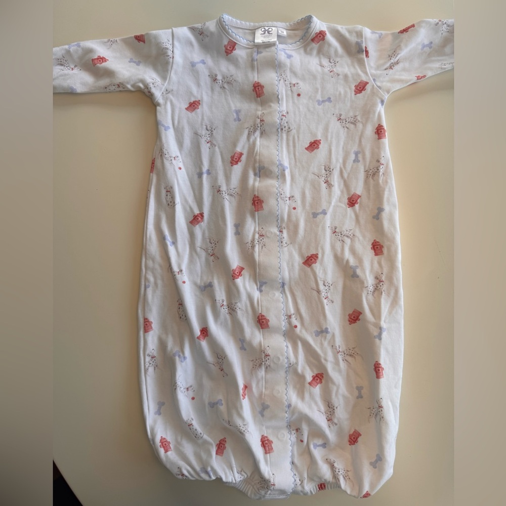 Dalmatian Firetruck Baby Gown